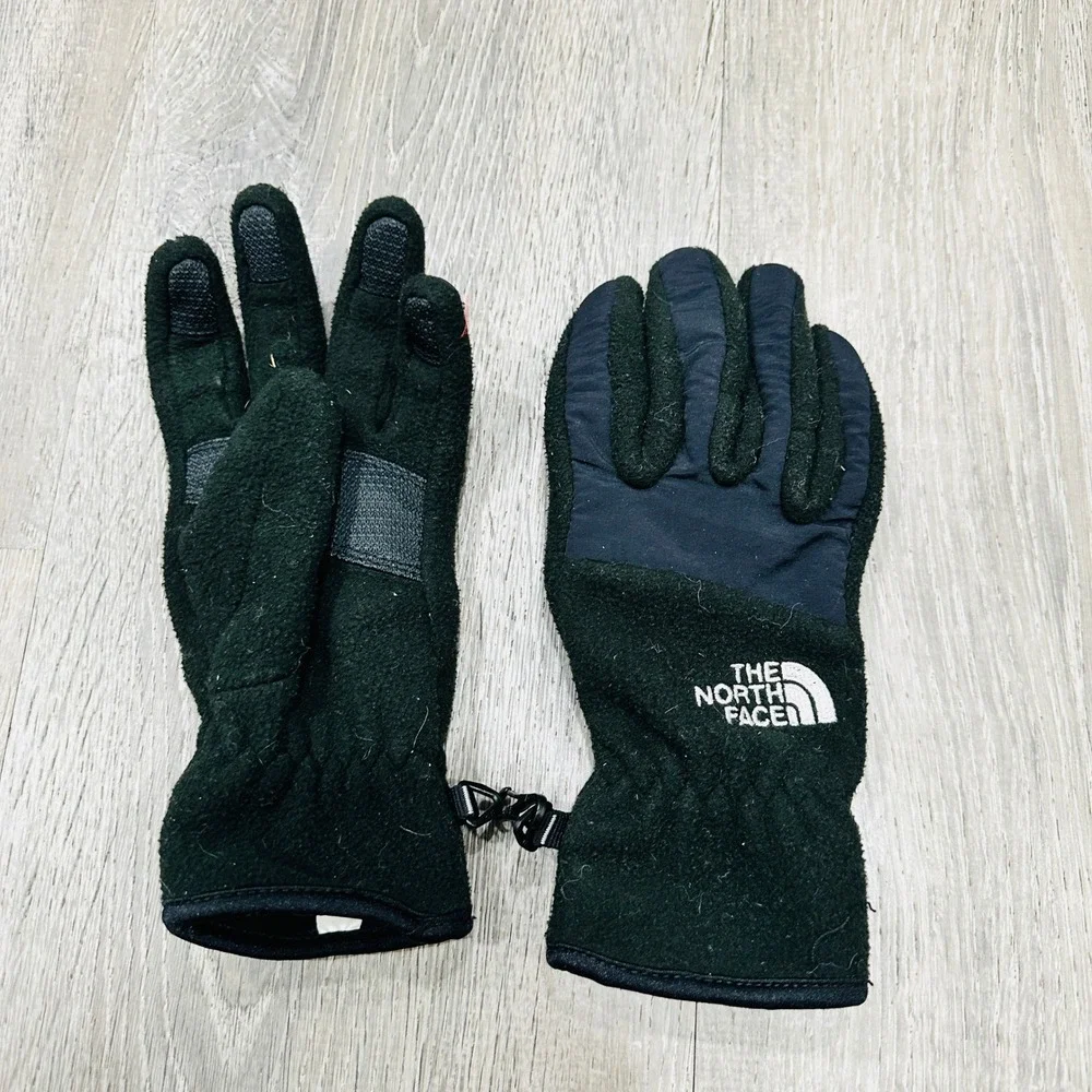 The North Face Womens Black Fleece Gloves Grip Palm‎ Winter Outdoor Small